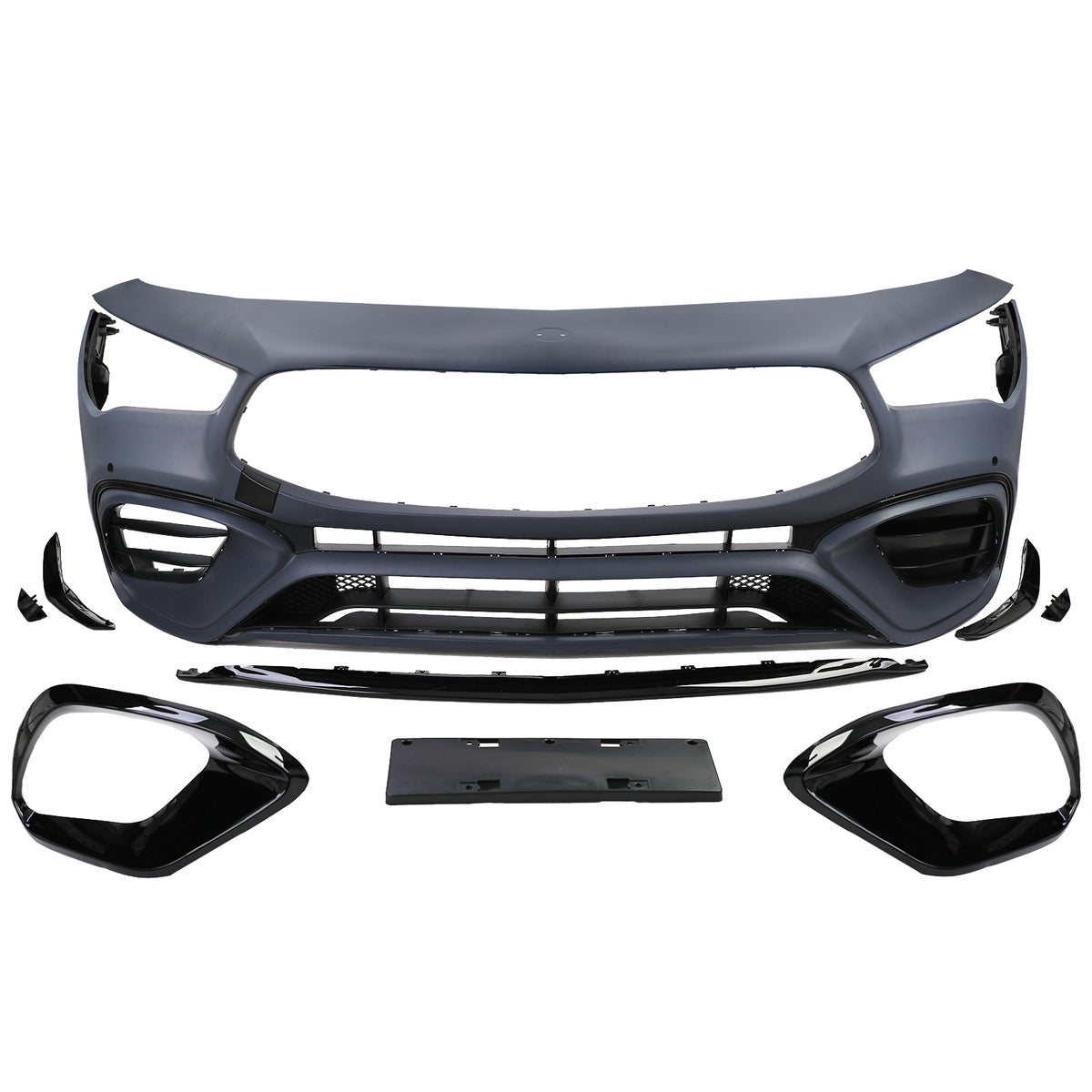 Paraurti Anteriore Sportivo con Zierelementi per Mercedes CLA C118 X118