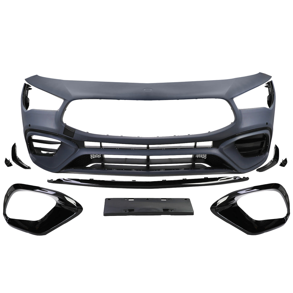 Paraurti Anteriore Sportivo con Zierelementi per Mercedes CLA C118 X118