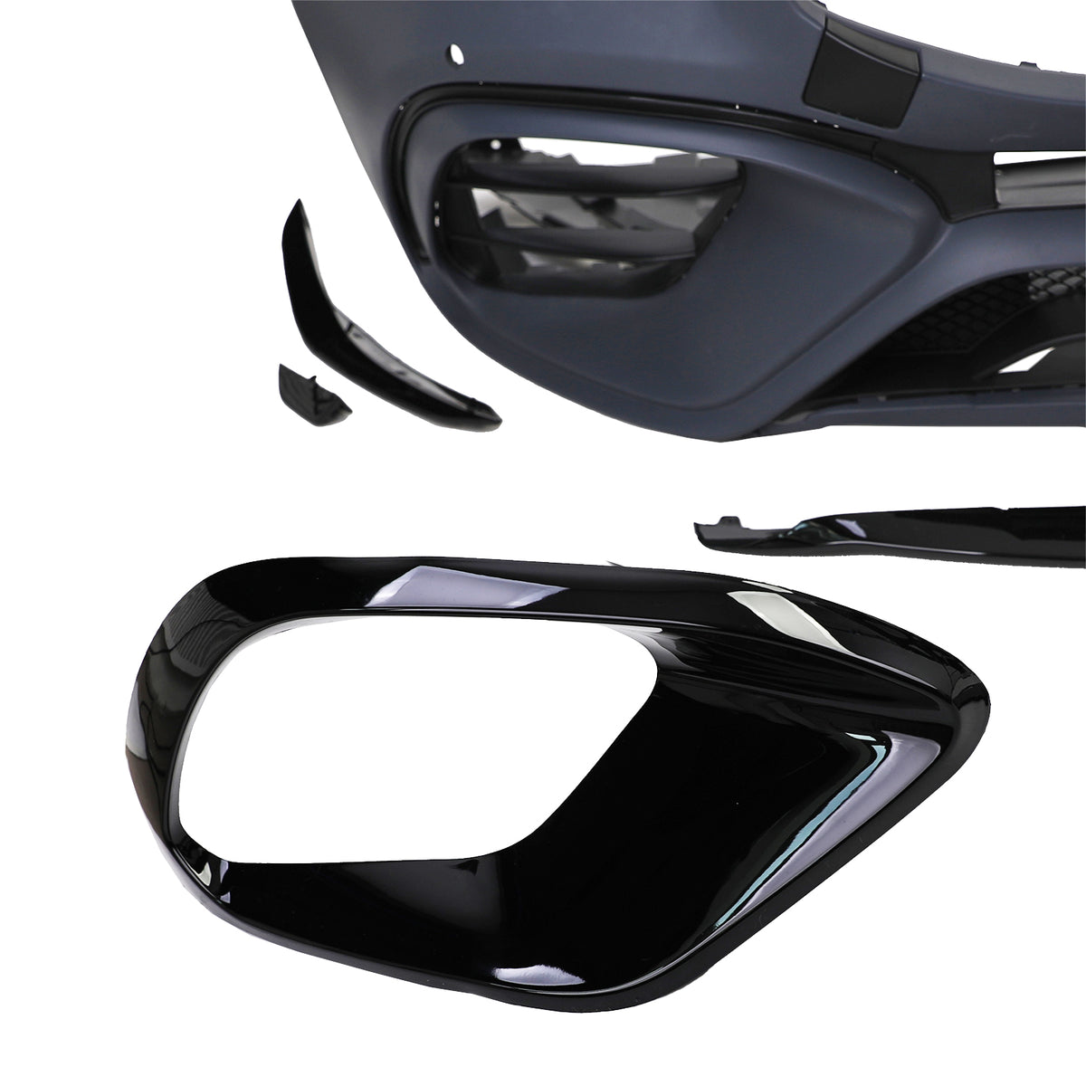 Paraurti Anteriore Sportivo con Zierelementi per Mercedes CLA C118 X118