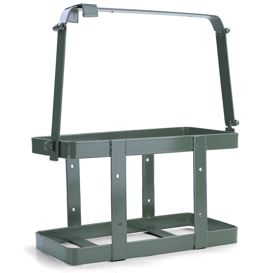 Supporto per Kanister da 20L in Metallo Verde con Chiusura Sicura Universale