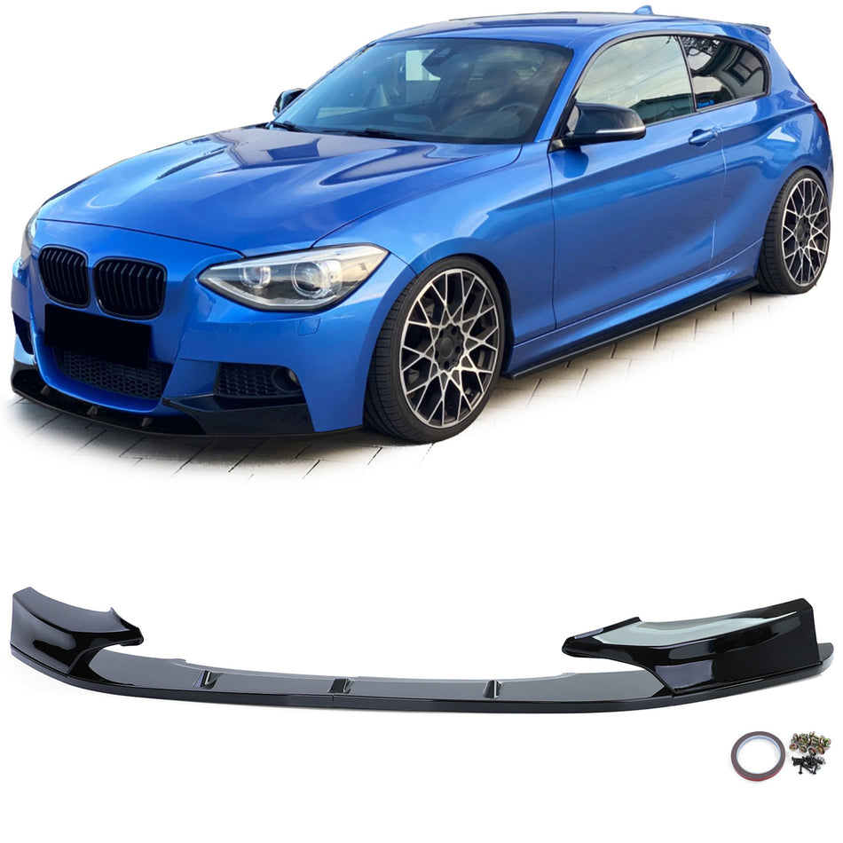 Anteriore Lama Performance Nero Lucido per BMW Serie 1 F20 F21 10-14