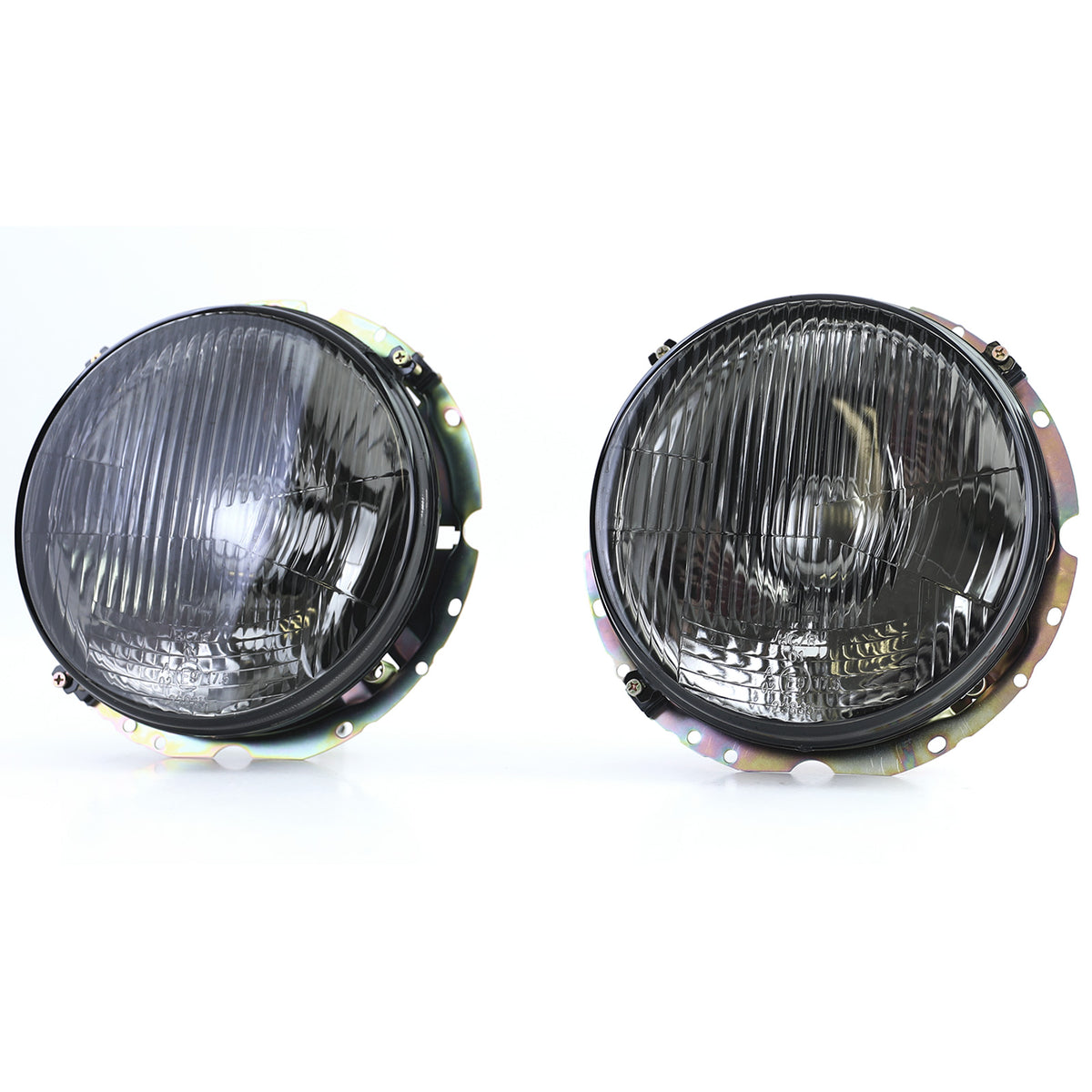 Fari Neri Fumé a Righe Coppia per Volkswagen Golf 1 + Cabrio 1974-1983