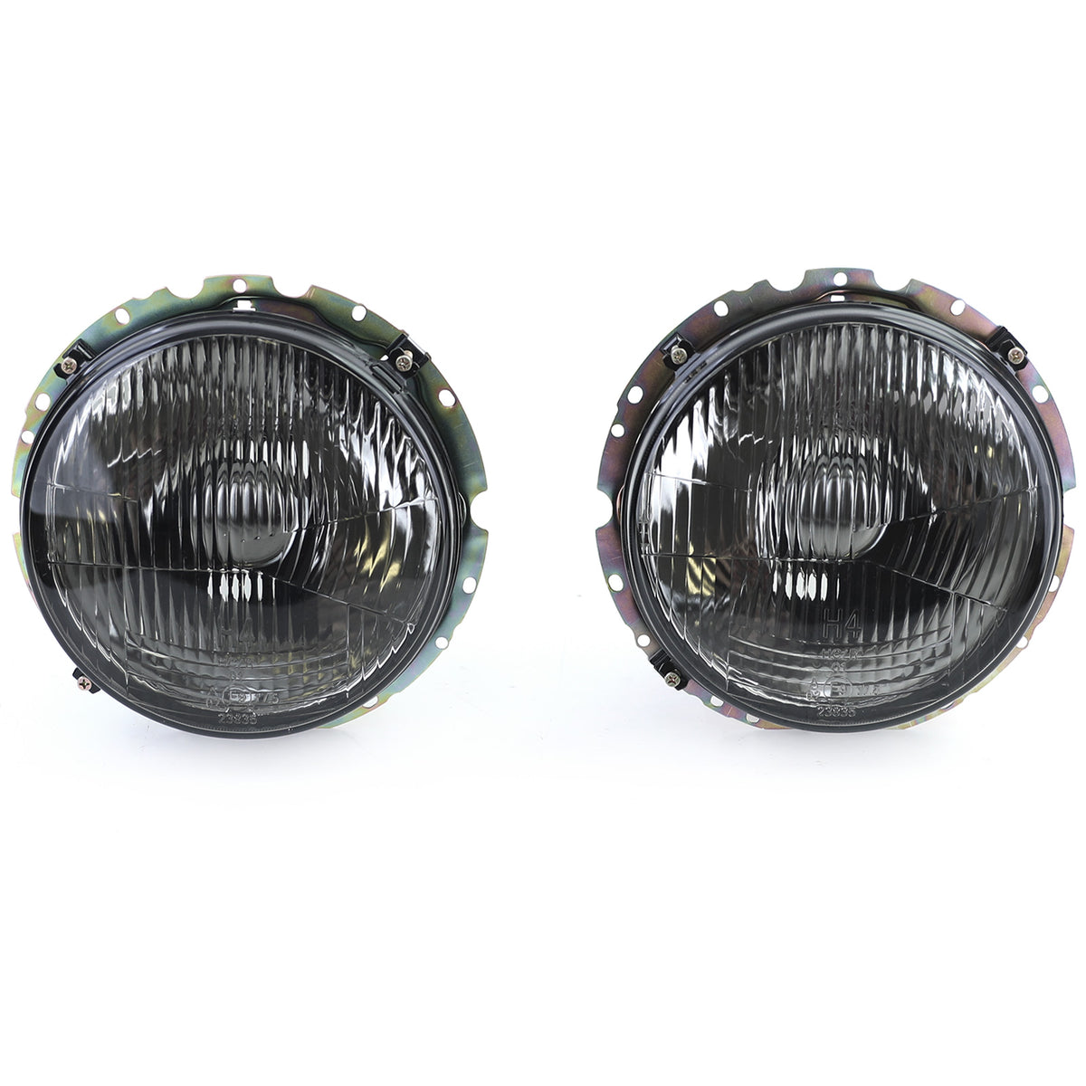 Fari Neri Fumé a Righe Coppia per Volkswagen Golf 1 + Cabrio 1974-1983