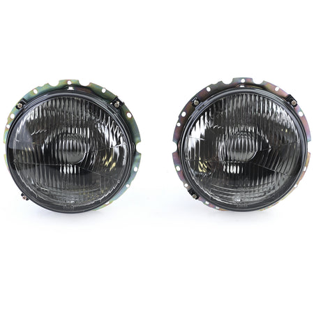 Fari Neri Fumé a Righe Coppia per Volkswagen Golf 1 + Cabrio 1974-1983