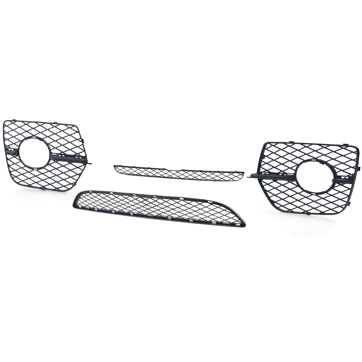 Ventola Paraurti Set a Nido D'ape Nero per BMW X6 E71 2006-2014