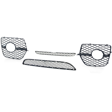 Ventola Paraurti Set a Nido D'ape Nero per BMW X6 E71 2006-2014