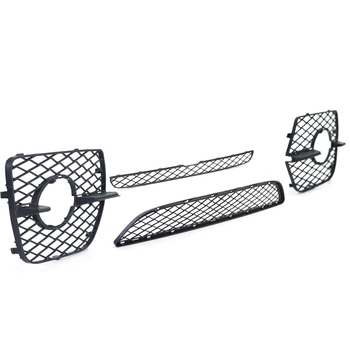 Ventola Paraurti Set a Nido D'ape Nero per BMW X6 E71 2006-2014
