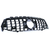 Griglia radiatore sportiva nero lucido cromo per Mercedes CLA C118 X118 dal 19 con supporto Telecamera