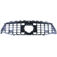 Griglia radiatore sportiva nero lucido cromo per Mercedes CLA C118 X118 dal 19 con supporto Telecamera