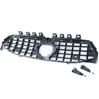 Griglia radiatore sportiva nero lucido cromo per Mercedes CLA C118 X118 dal 19 con supporto Telecamera