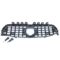 Griglia radiatore sportiva nero lucido cromo per Mercedes CLA C118 X118 dal 19 con supporto Telecamera