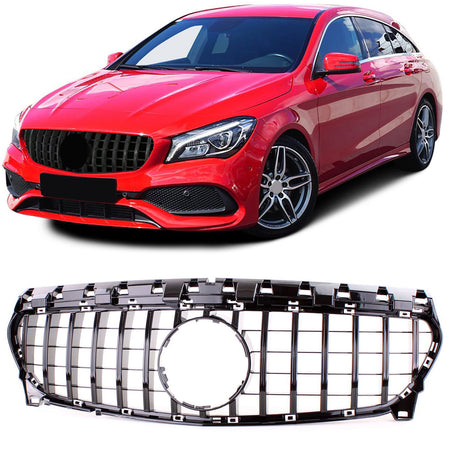 Griglia Sportiva Nera Lucida per Mercedes CLA X117 Shooting Brake 15-19