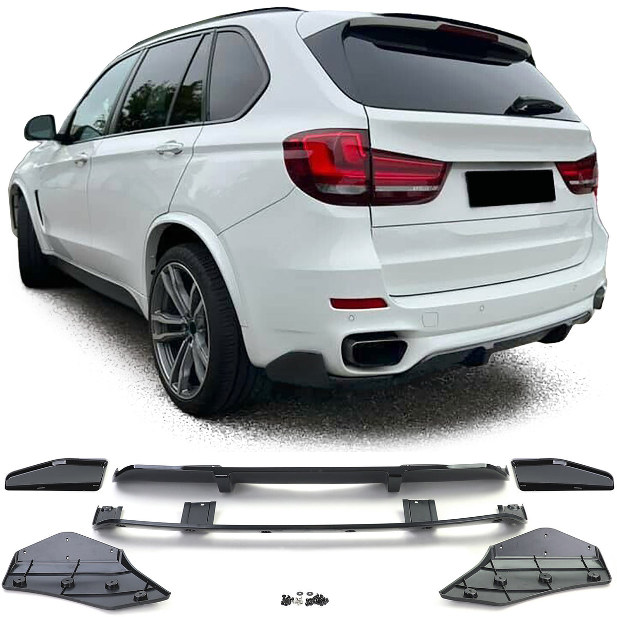 Diffusore Posteriore Performance Nero Lucido per BMW X5 F15 13-18