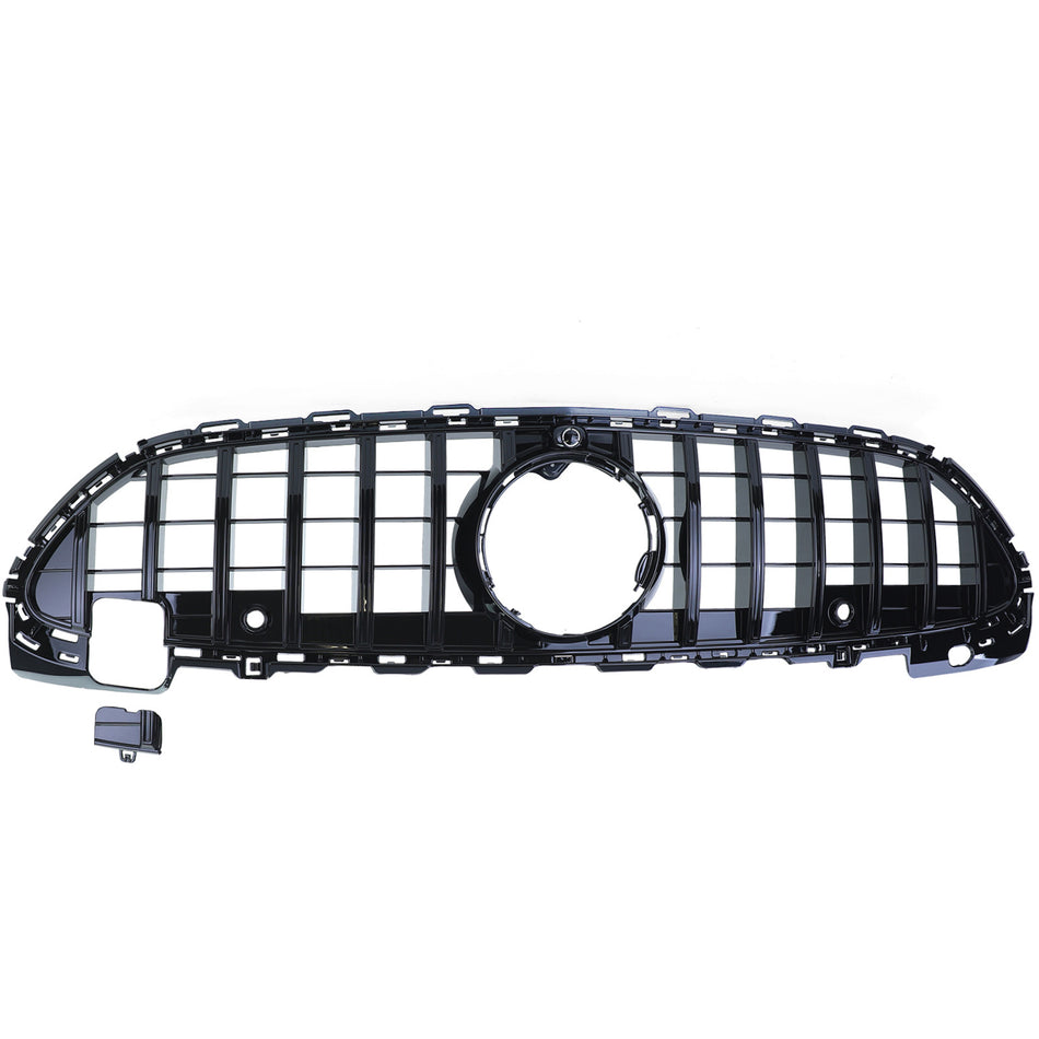 Griglia Anteriore Sportiva Nera Lucida per Mercedes Classe C W206 S206 Dal 21