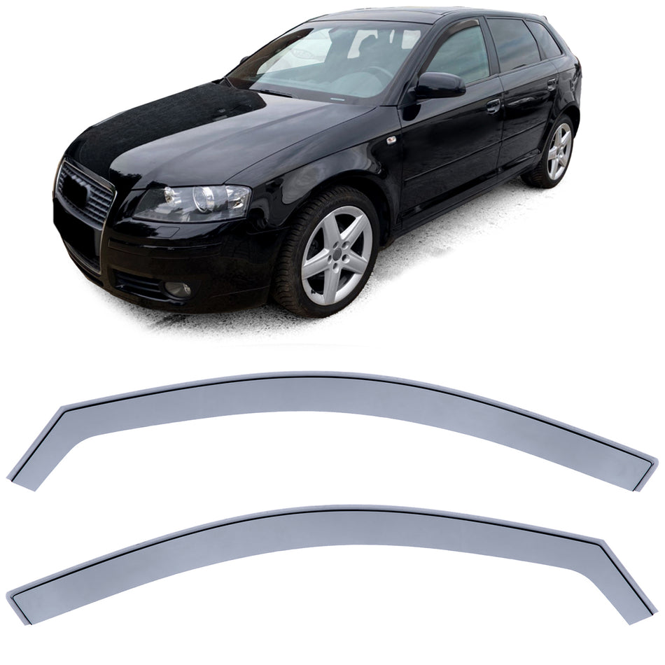 Deflettori Aria Nero Fumè per Audi A3 Sportback 2004-2012