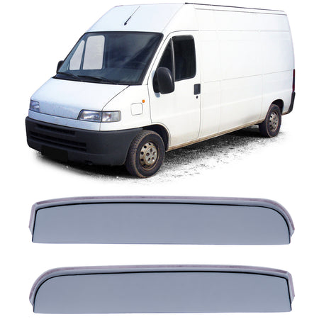 Deflettori Aria Neri per Fiat Ducato 2 230 244 (1994-2006) - Montaggio Facile