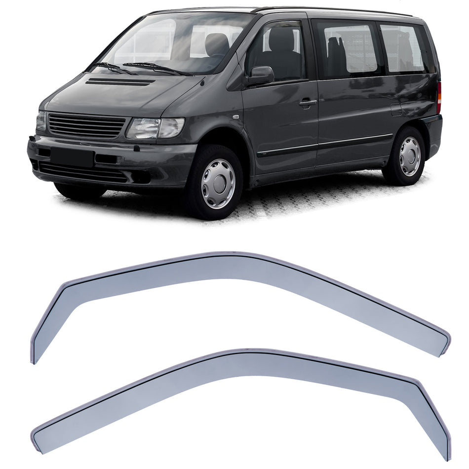 Deflettori Aria Regen Paravento Nero per Mercedes Classe V Vito W638 96-03