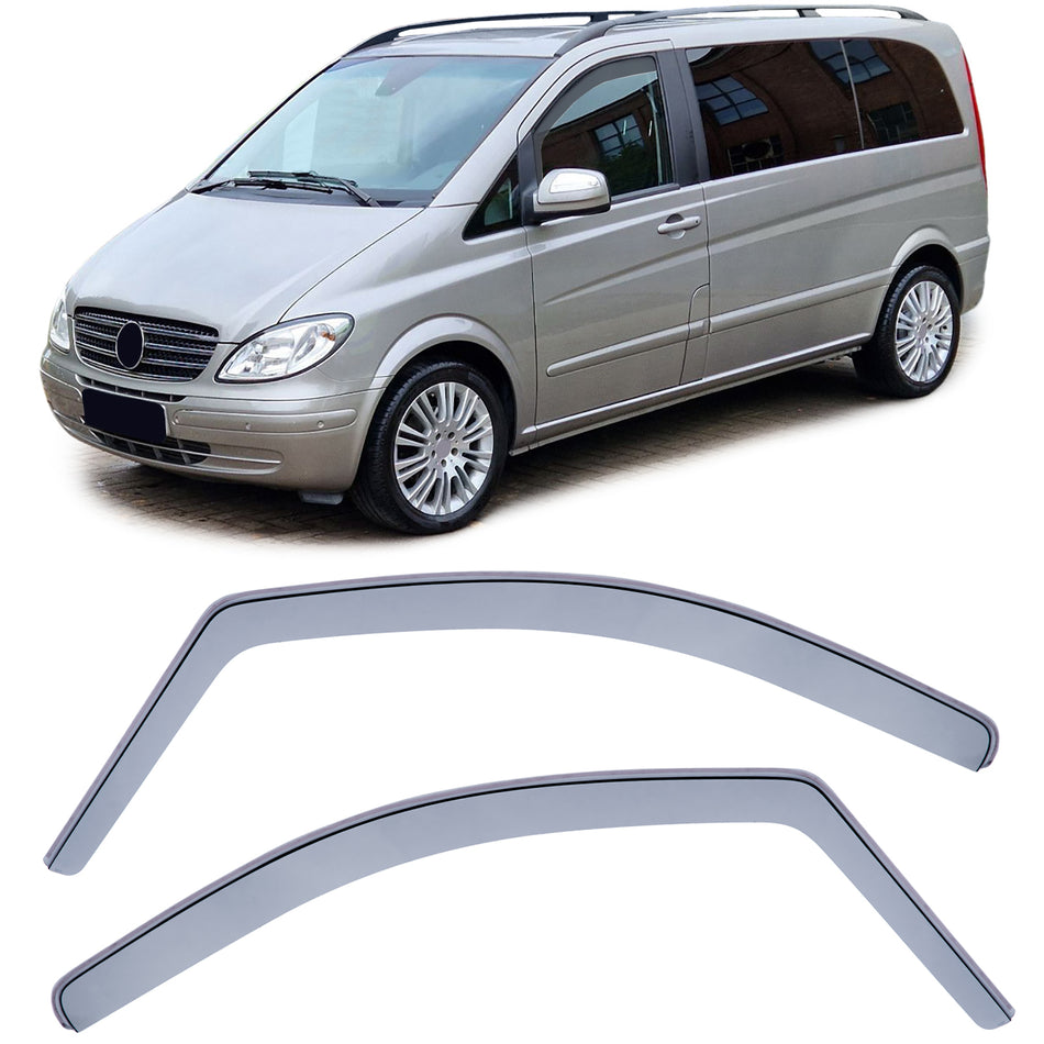Deflettori Aria Nero per Mercedes Vito Viano W639 03-13