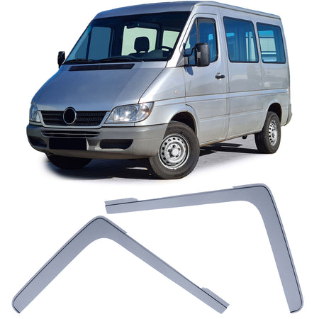 Deflettori Aria Antipioggia Nero per Mercedes Sprinter W901 - W905 1995-2005