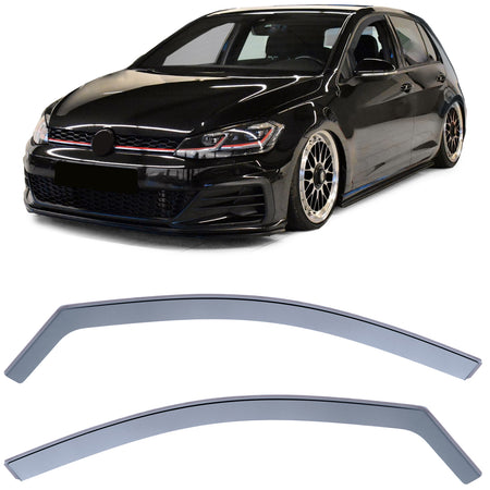 Deflettori Aria Nero Fumé per Volkswagen Golf 7 (2012-2019) 5 Porte