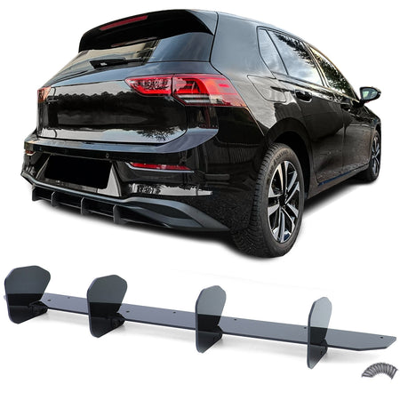 Diffusore Posteriore Performance Nero per Volkswagen Golf 8 Berlina (2020)