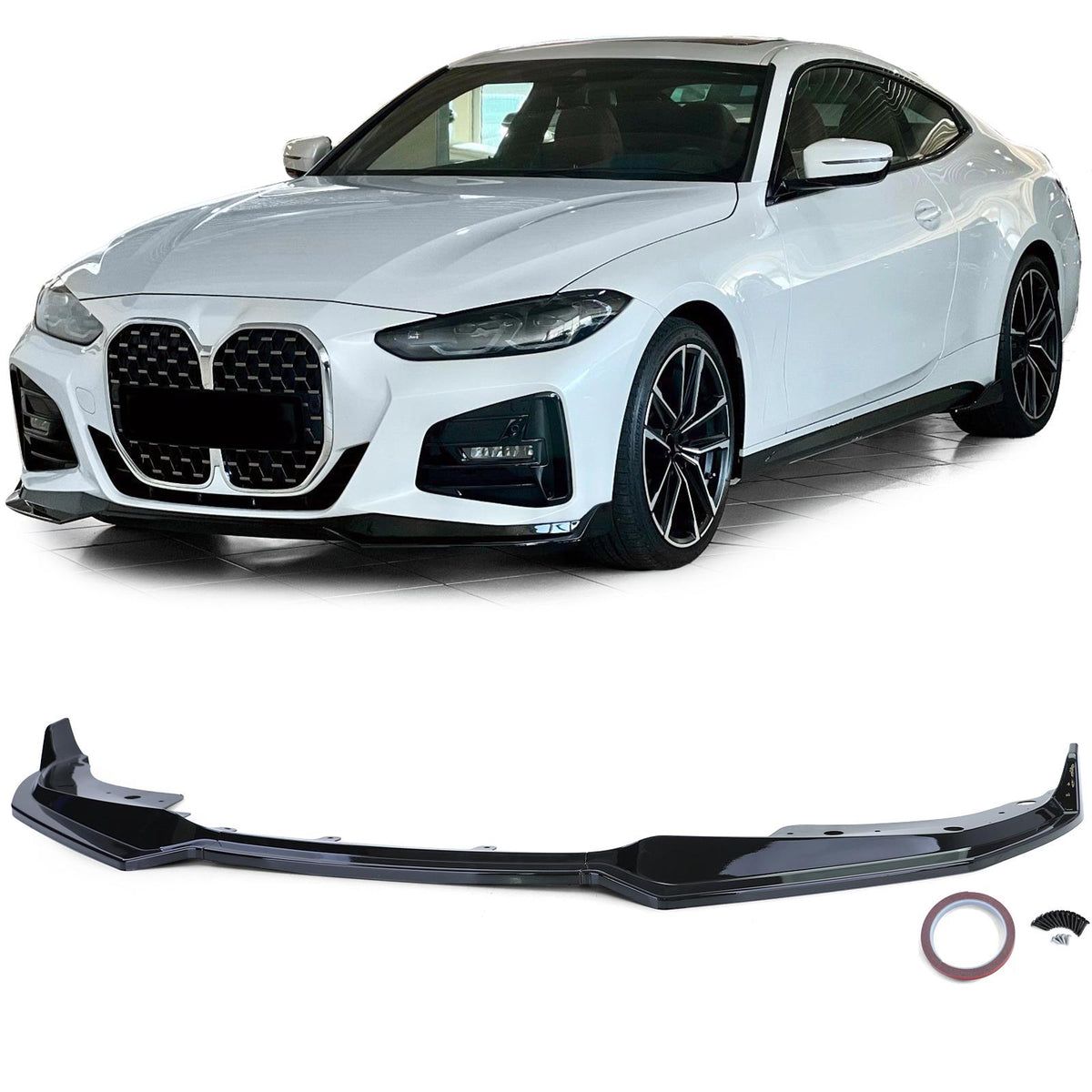 Spoiler Anteriore Performance Nero Lucido per BMW Serie 4 G22 G23 (2020+)