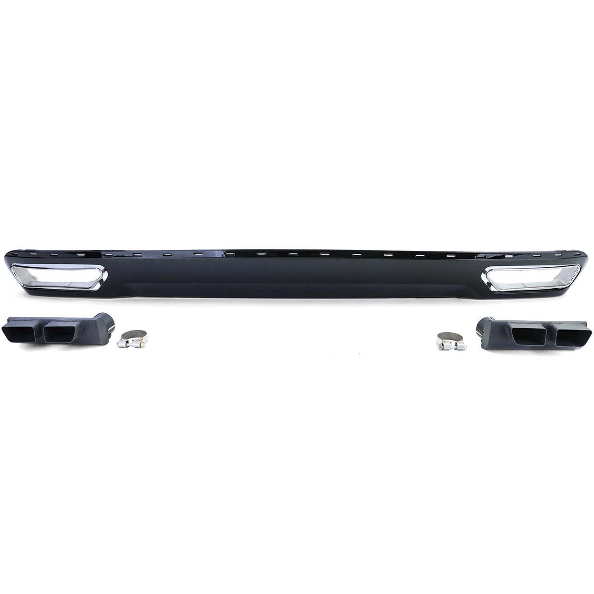 Diffusore Posteriore W12 Look con Terminali per Audi A6 C7 4G 10-14