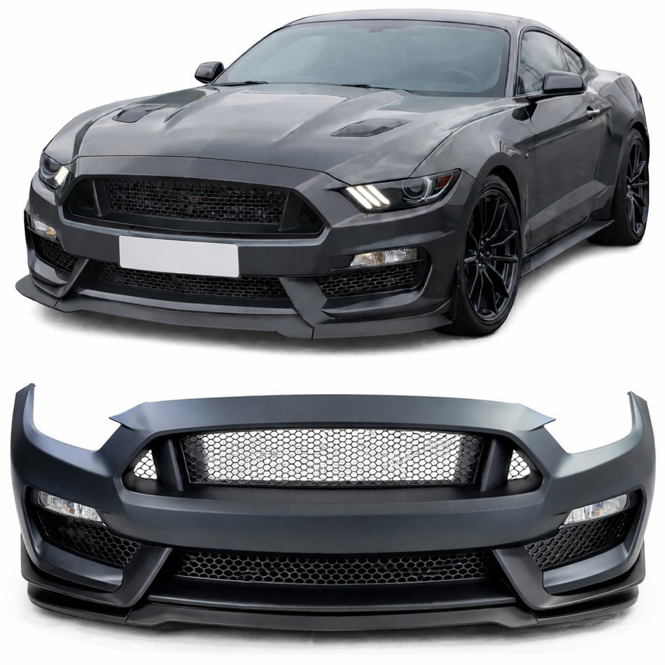 Paraurti Anteriore GT350 Look con Accessori per Ford Mustang VI Coupe Cabrio