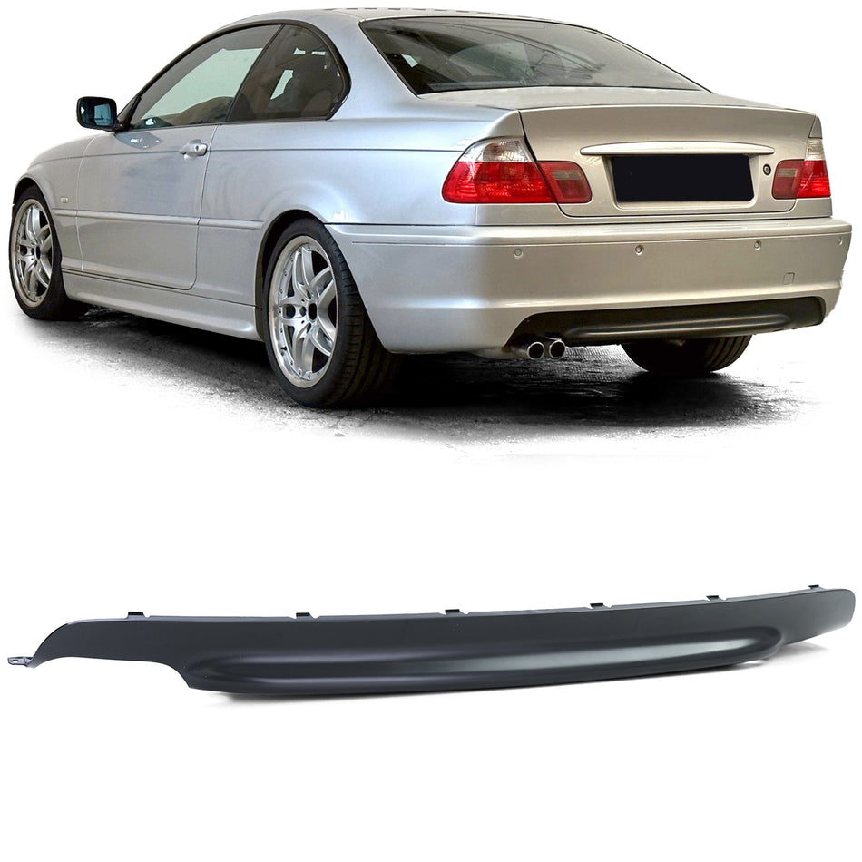 Diffusore Posteriore Sportivo Nero per BMW E46 M-Pacchetto Berlina Coupé Cabrio