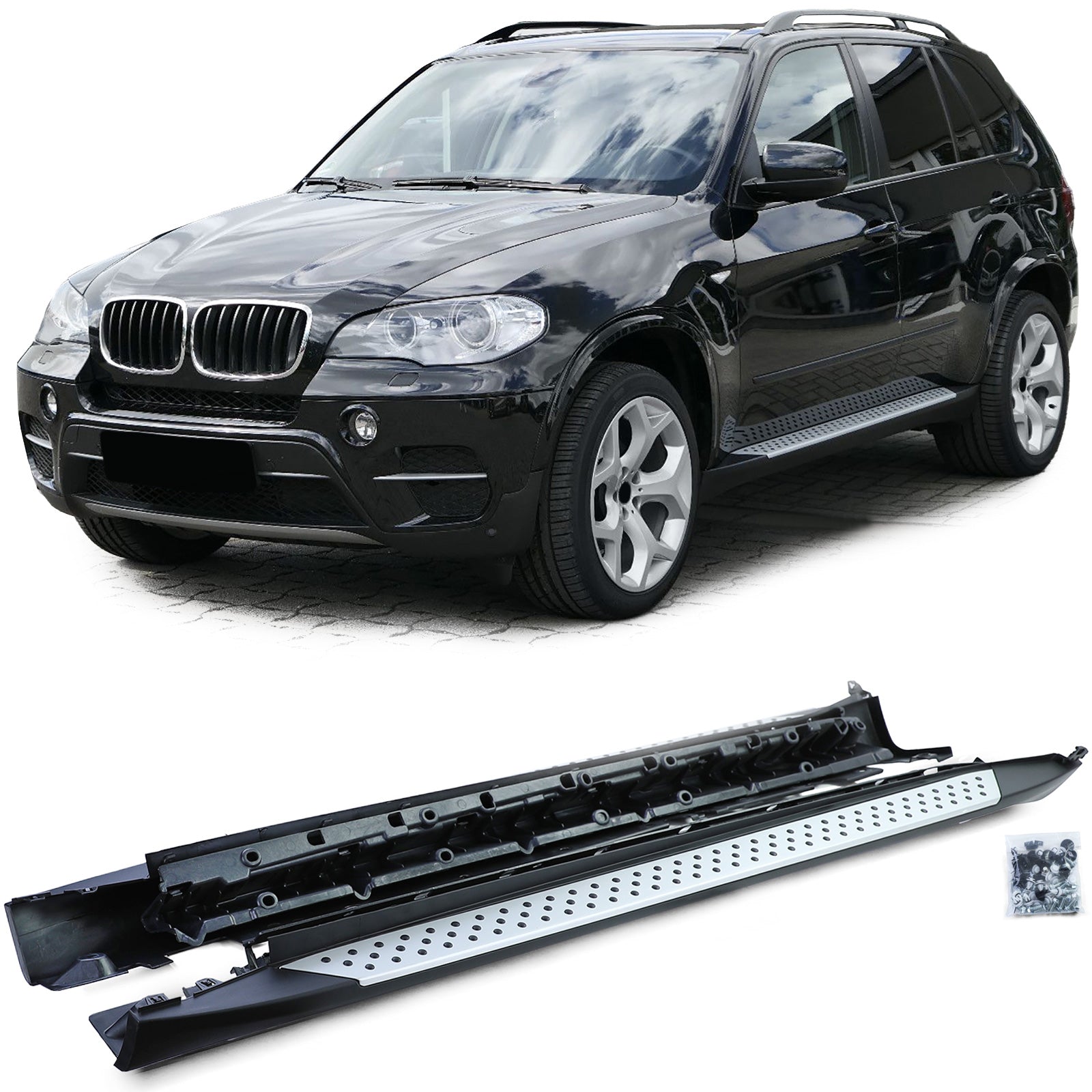 Pedane Laterali in Alluminio con ABE per BMW X5 E70 2006-2013