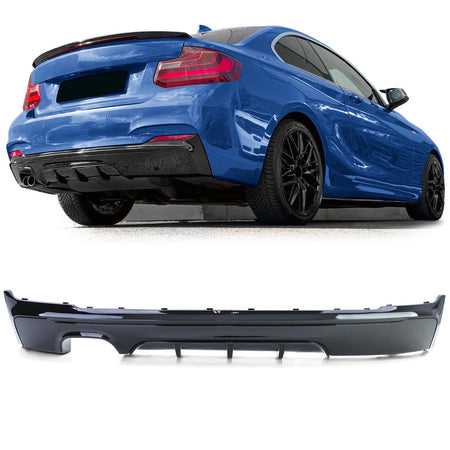 Diffusore Posteriore Performance Nero Lucido per BMW Serie 2 F22 F23 220 225