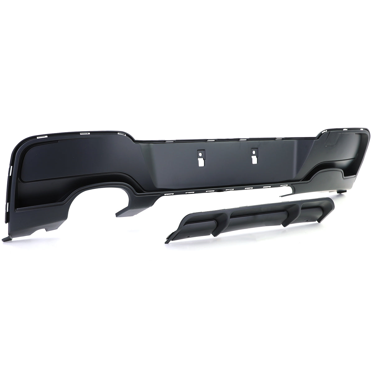 Diffusore Posteriore Nero Opaco per BMW Serie 1 F20 F21 120 125 11-15
