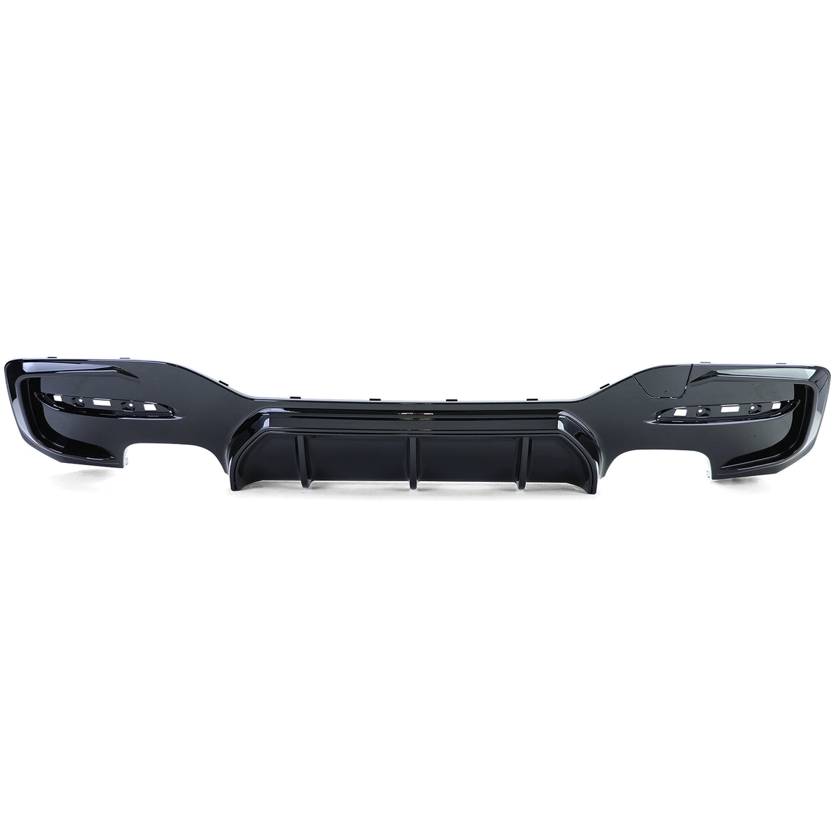 Diffusore Posteriore Duplex 4 Tubi Nero Lucido per BMW Serie 1 F20 F21 M135