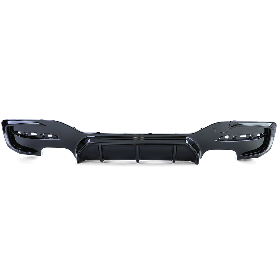 Diffusore Posteriore Duplex 4 Tubi Nero Lucido per BMW Serie 1 F20 F21 M135