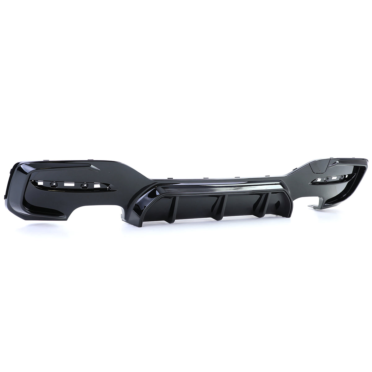 Diffusore Posteriore Duplex 4 Tubi Nero Lucido per BMW Serie 1 F20 F21 M135