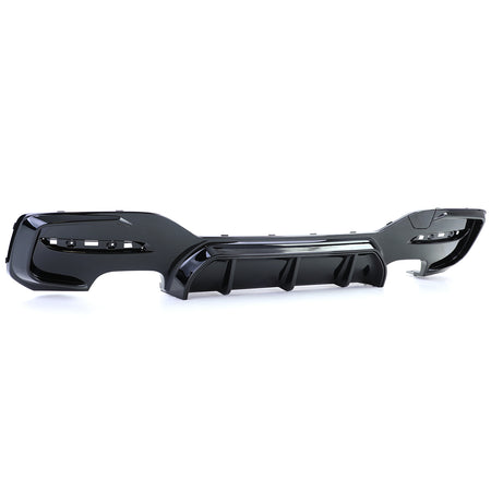 Diffusore Posteriore Duplex 4 Tubi Nero Lucido per BMW Serie 1 F20 F21 M135