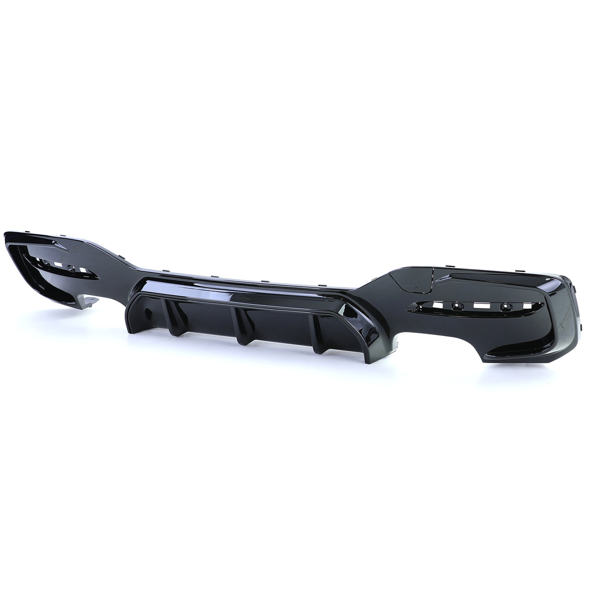 Diffusore Posteriore Duplex 4 Tubi Nero Lucido per BMW Serie 1 F20 F21 M135