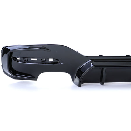 Diffusore Posteriore Duplex 4 Tubi Nero Lucido per BMW Serie 1 F20 F21 M135