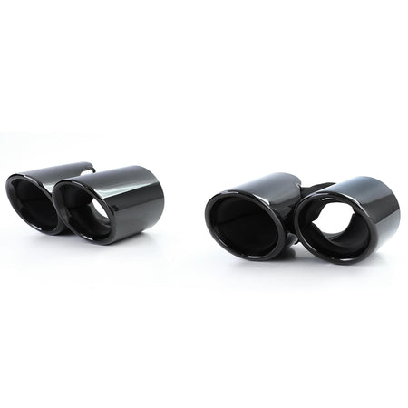 Doppio Terminale Terminali Scarico Nero per Porsche 911 991.1 (2011-2015) 3.4