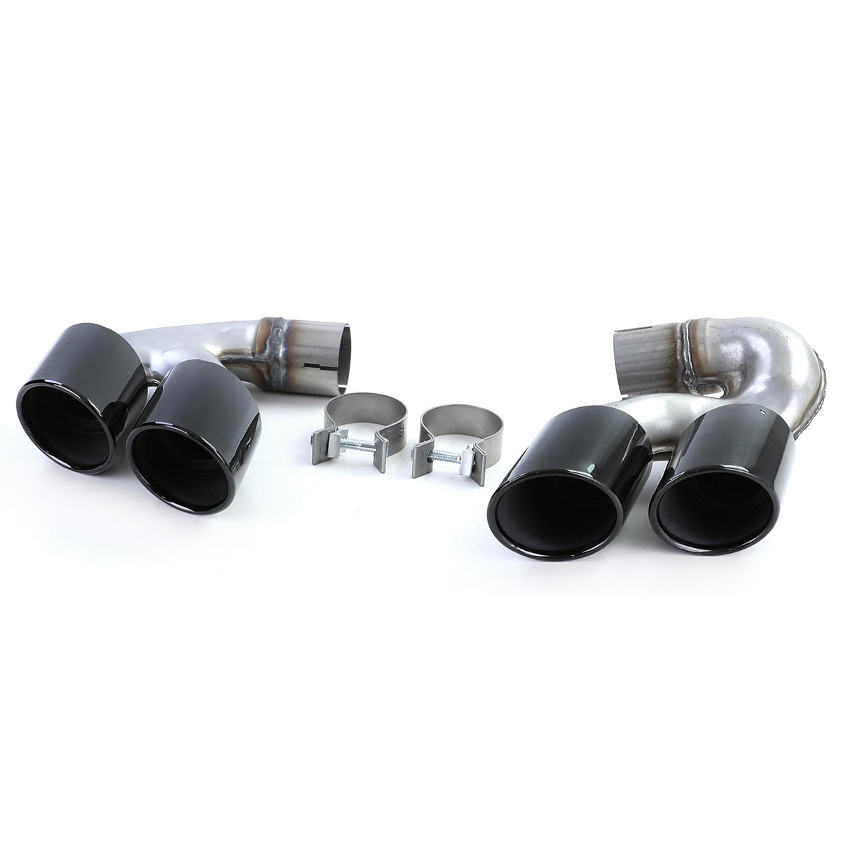 Doppio Terminale Terminali Scarico Performance Nero per BMW X5 G05 X6 G06 X7