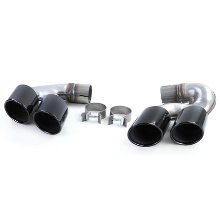 Doppio Terminale Terminali Scarico Performance Nero per BMW X5 G05 X6 G06 X7