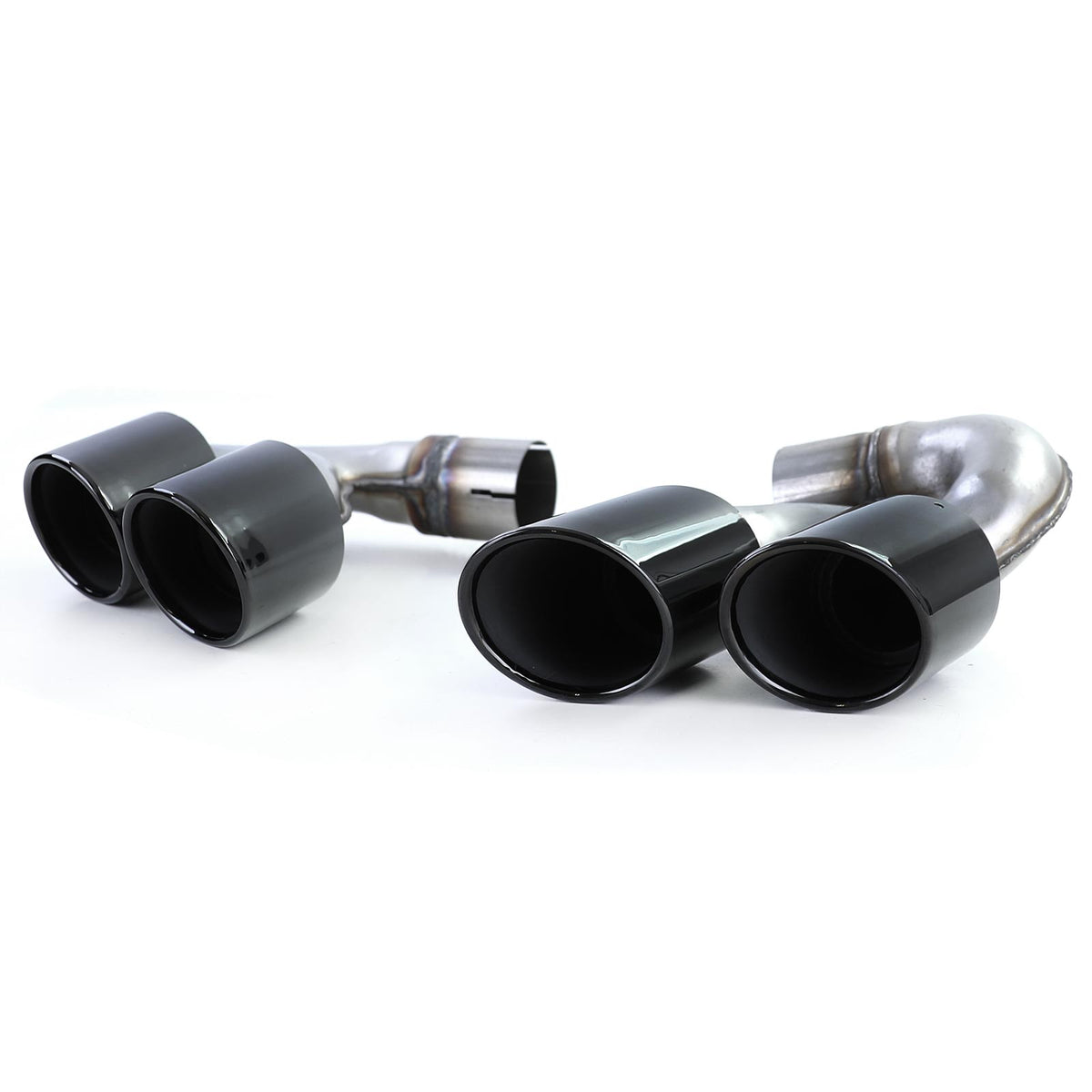 Doppio Terminale Terminali Scarico Performance Nero per BMW X5 G05 X6 G06 X7