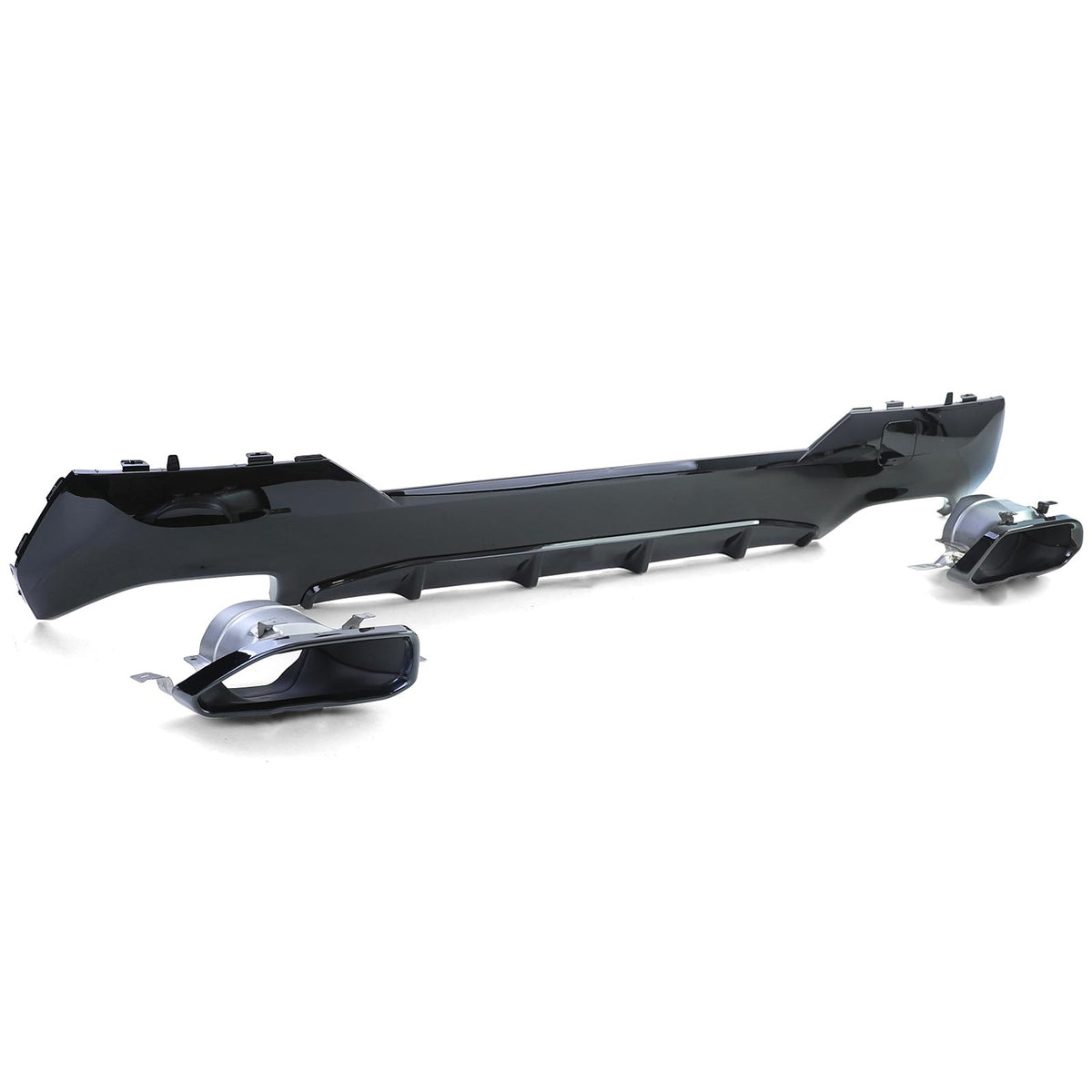Sport Diffusore Posteriore Lucido + Terminali 440 Look per BMW G22 G23 420 430