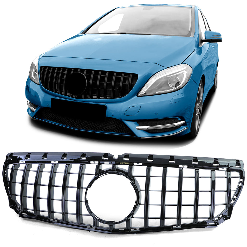 Griglia Sportiva Nera Lucida per Mercedes Classe B W246 2011-2014