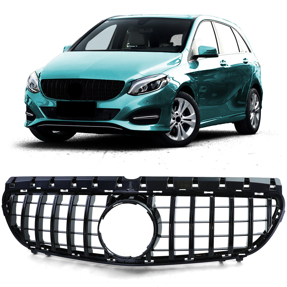Griglia Sportiva Nera Lucida per Mercedes Classe B W246 2014-2018
