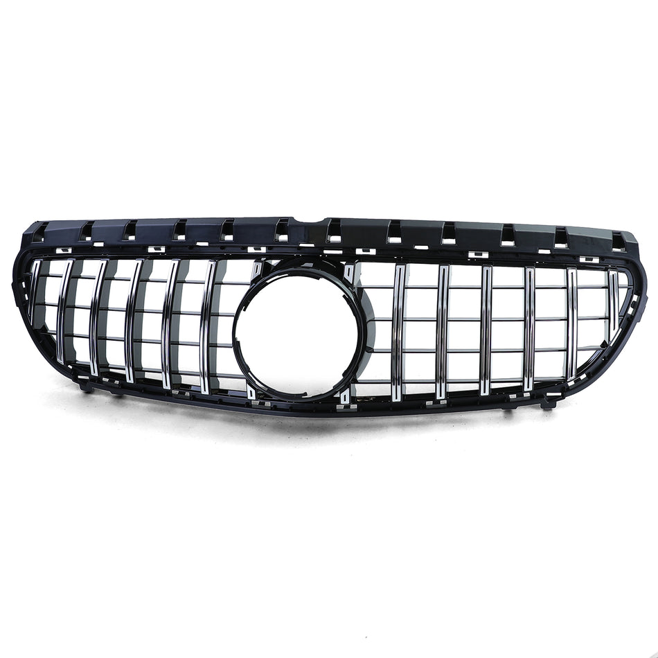 Griglia Sportiva Nera Lucida con Cromature per Mercedes Classe B W246 14-18