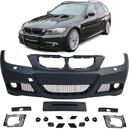 Paraurti Anteriore Sportivo Facelift Look con Griglia per BMW Serie 3 E90 05-08