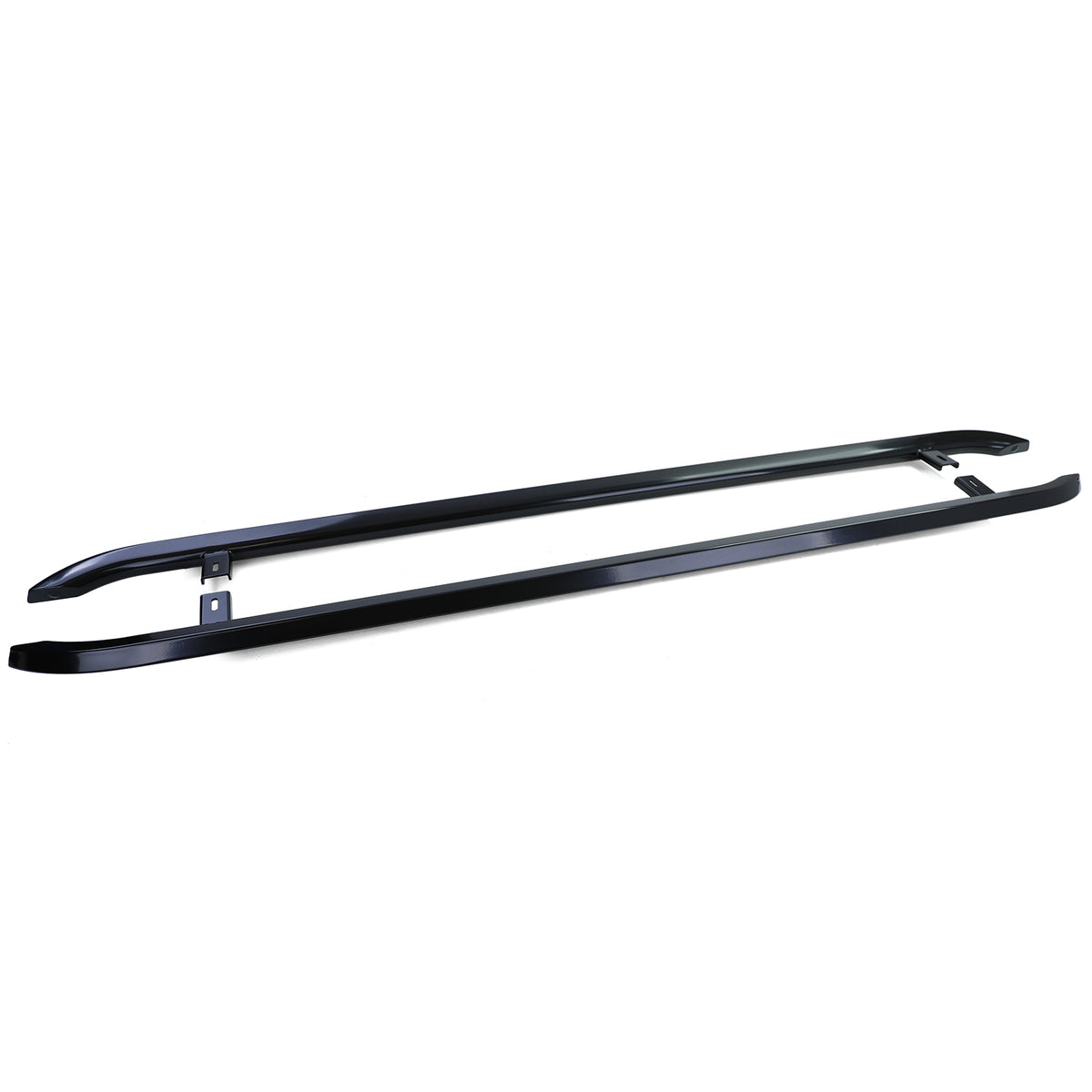 Pedane Laterali in Acciaio Inox Nero per Volkswagen T5 T6 T6.1 Corto (04/2003+)