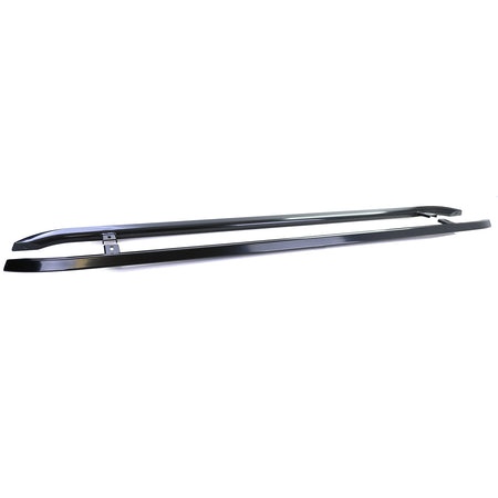 Pedane Laterali in Acciaio Inox Nero per Volkswagen T5 T6 T6.1 Corto (04/2003+)