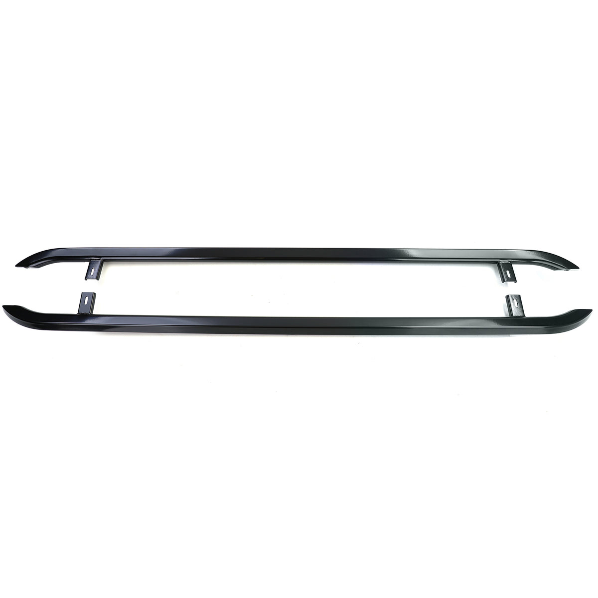 Pedane Laterali in Acciaio Inox Nero per Volkswagen T5 T6 T6.1 Corto (04/2003+)